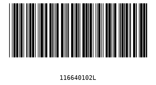 Barcode 116640102