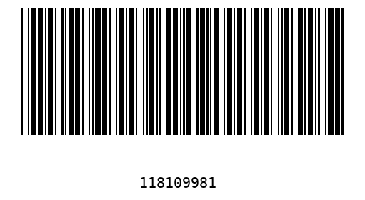 Barcode 118109981