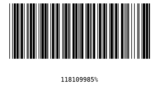 Barcode 118109985