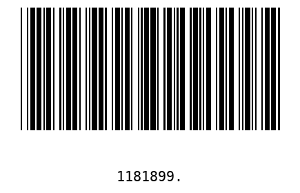 Barra Código 1181899