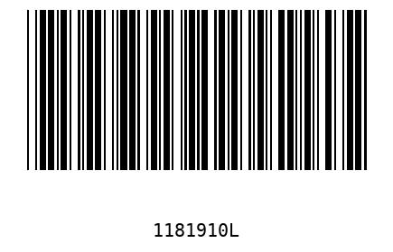 Bar code 1181910