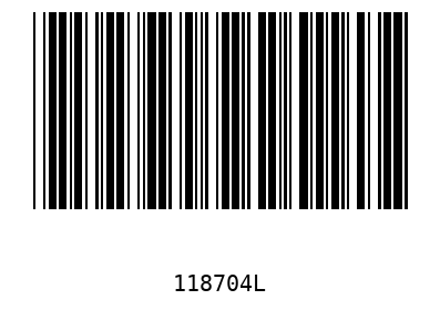 Barcode 118704