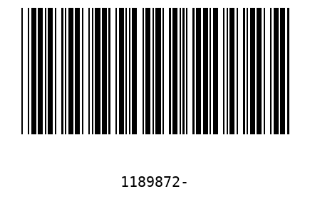 Barra Código 1189872