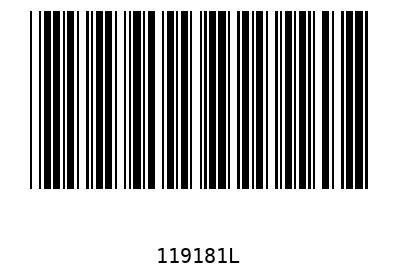 Barcode 119181