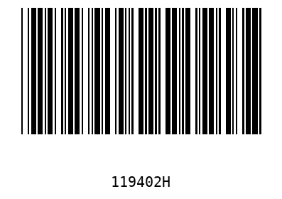 Bar code 119402