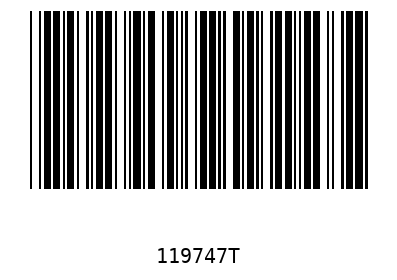 Barcode 119747
