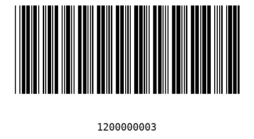 Barcode 120000000