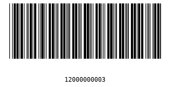 Barcode 1200000000