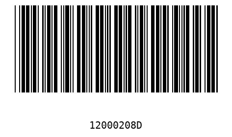 Barcode 12000208