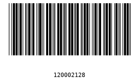 Barcode 12000212