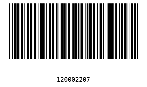 Barcode 12000220