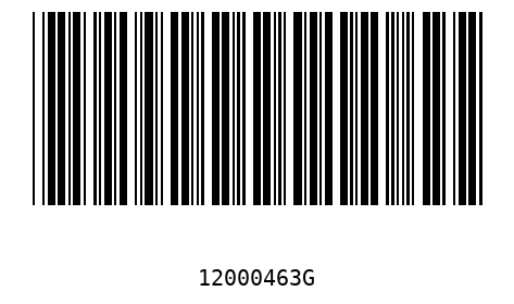 Barcode 12000463