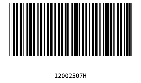 Barcode 12002507