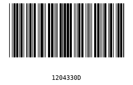 Barcode 1204330