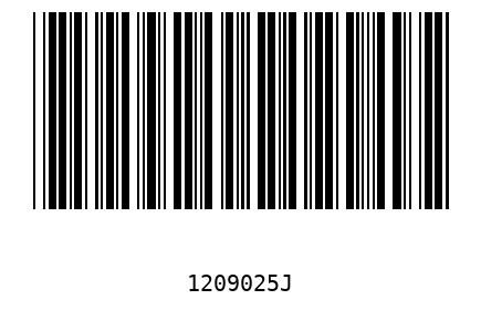 Bar code 1209025