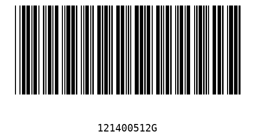 Barcode 121400512