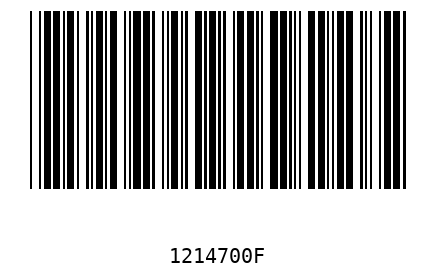 Barcode 1214700