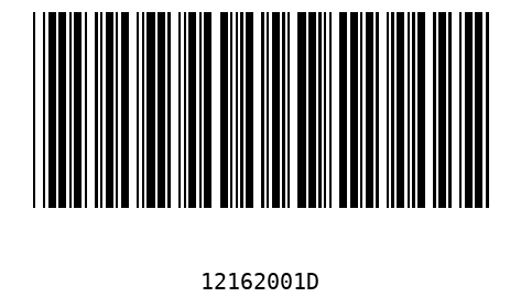 Bar code 12162001