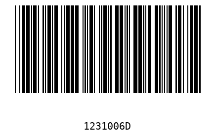 Bar code 1231006