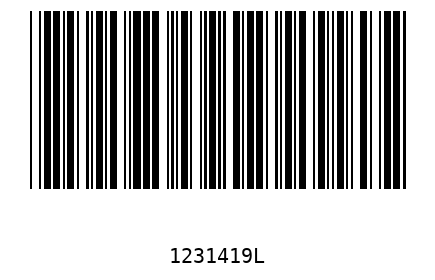 Barcode 1231419