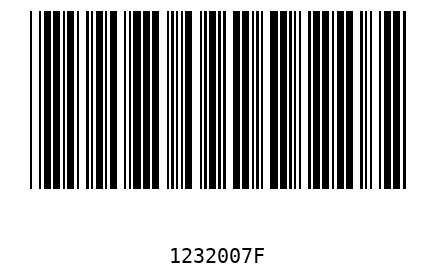 Bar code 1232007