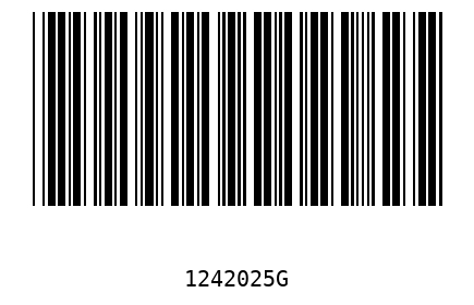 Bar code 1242025