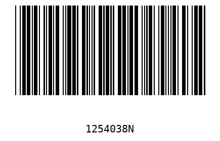 Barcode 1254038