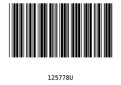 Barra Código 125778