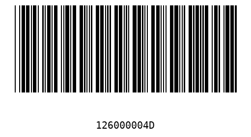 Barcode 126000004