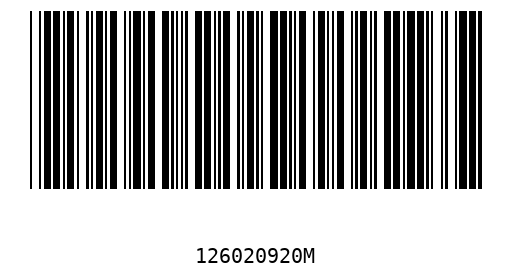 Barcode 126020920