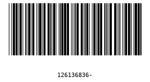Barcode 126136836