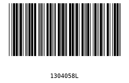 Barra Código 1304058