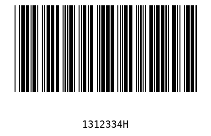 Barcode 1312334