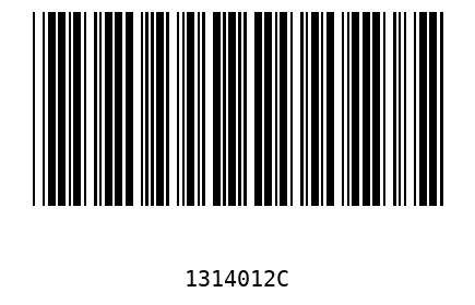 Bar code 1314012