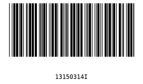 Barcode 13150314