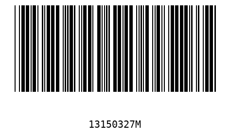 Barcode 13150327