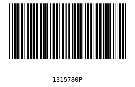 Bar code 1315780