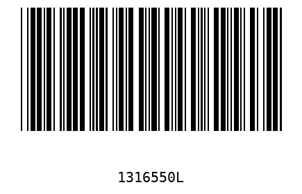 Bar code 1316550