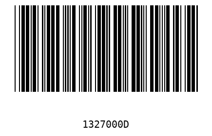Barra Código 1327000