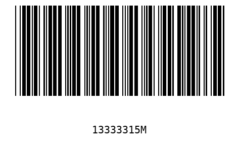 Bar code 13333315