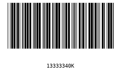 Bar code 13333340