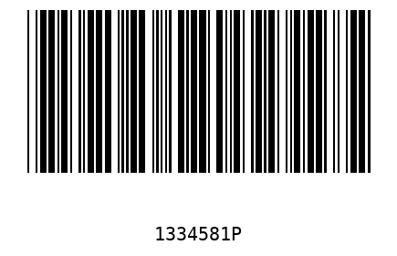 Bar code 1334581