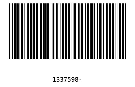 Bar code 1337598