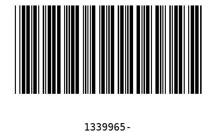 Bar code 1339965