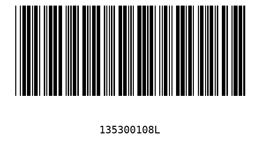 Barcode 135300108