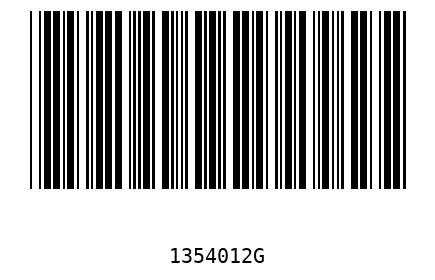 Bar code 1354012