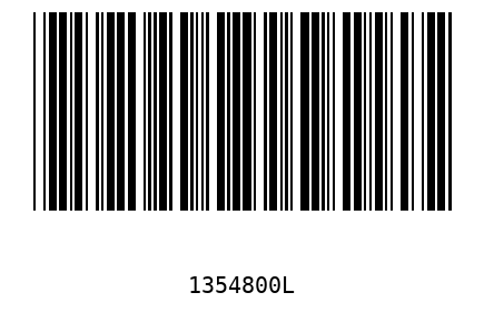 Barcode 1354800