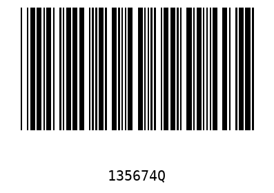 Barcode 135674