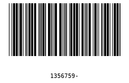 Bar code 1356759
