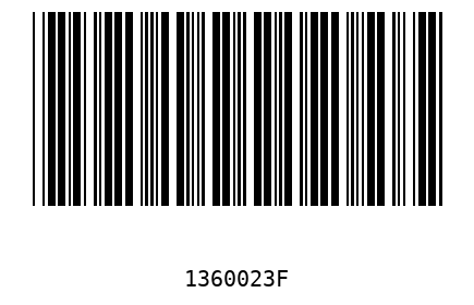 Barra Código 1360023